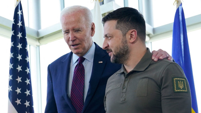 Photo of U.S President Joe Biden and Ukraine President, Volodymyr Zelensky